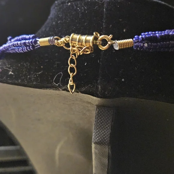 Purple beaded necklace 3 for 10 dollars - Picture 3 of 3